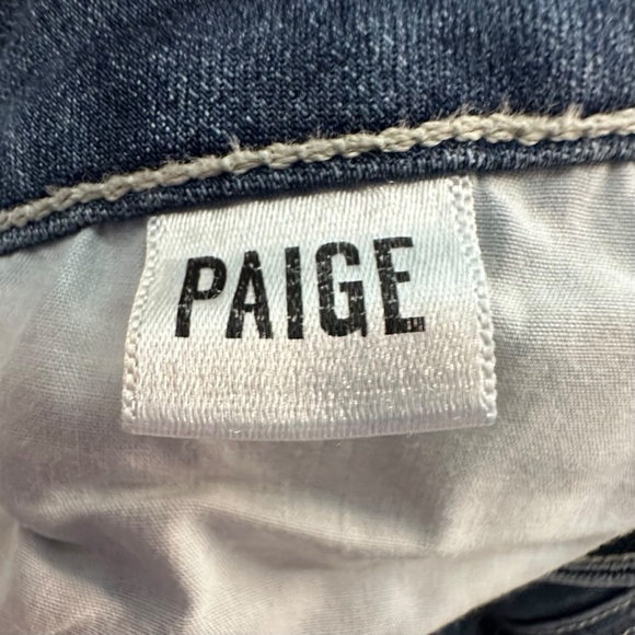 PAIGE BRAND VERDUGO ANKLE BLUE JEANS. MID-RISE ZIP FLY BUTTON CLOSURE. SIZE 28 - Picture 5 of 12